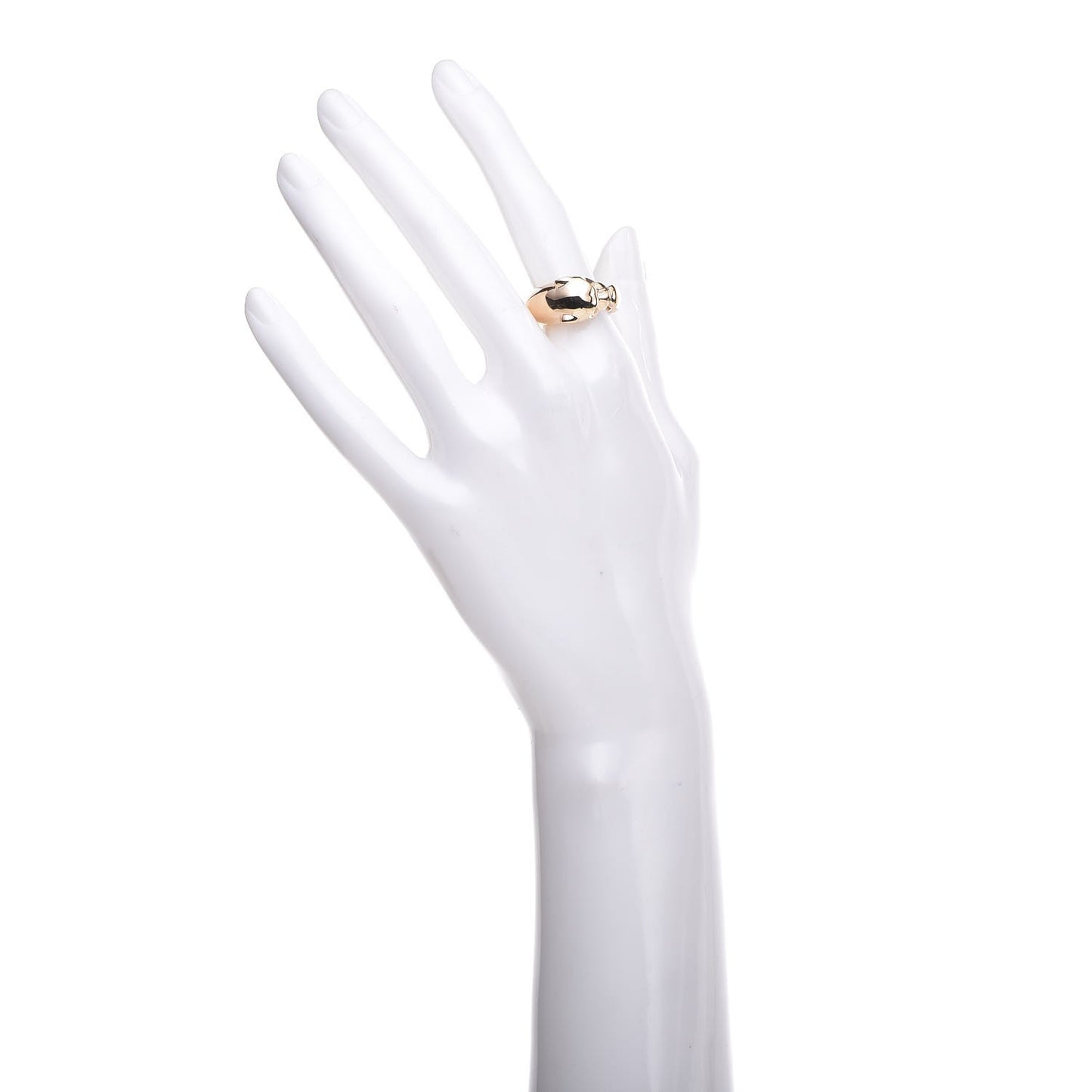 18K Yellow Gold Tsavorite Onyx Panthère De Band Ring 53 6.25