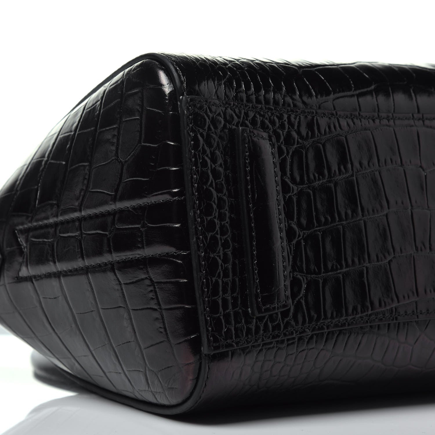Givenchy Calfskin Crocodile Embossed Mini Antigona Black 9 of 10