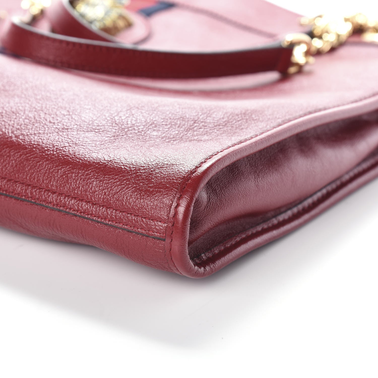 Gucci Calfskin Large Rajah Chain Tote Romantic Cherry 9 of 9