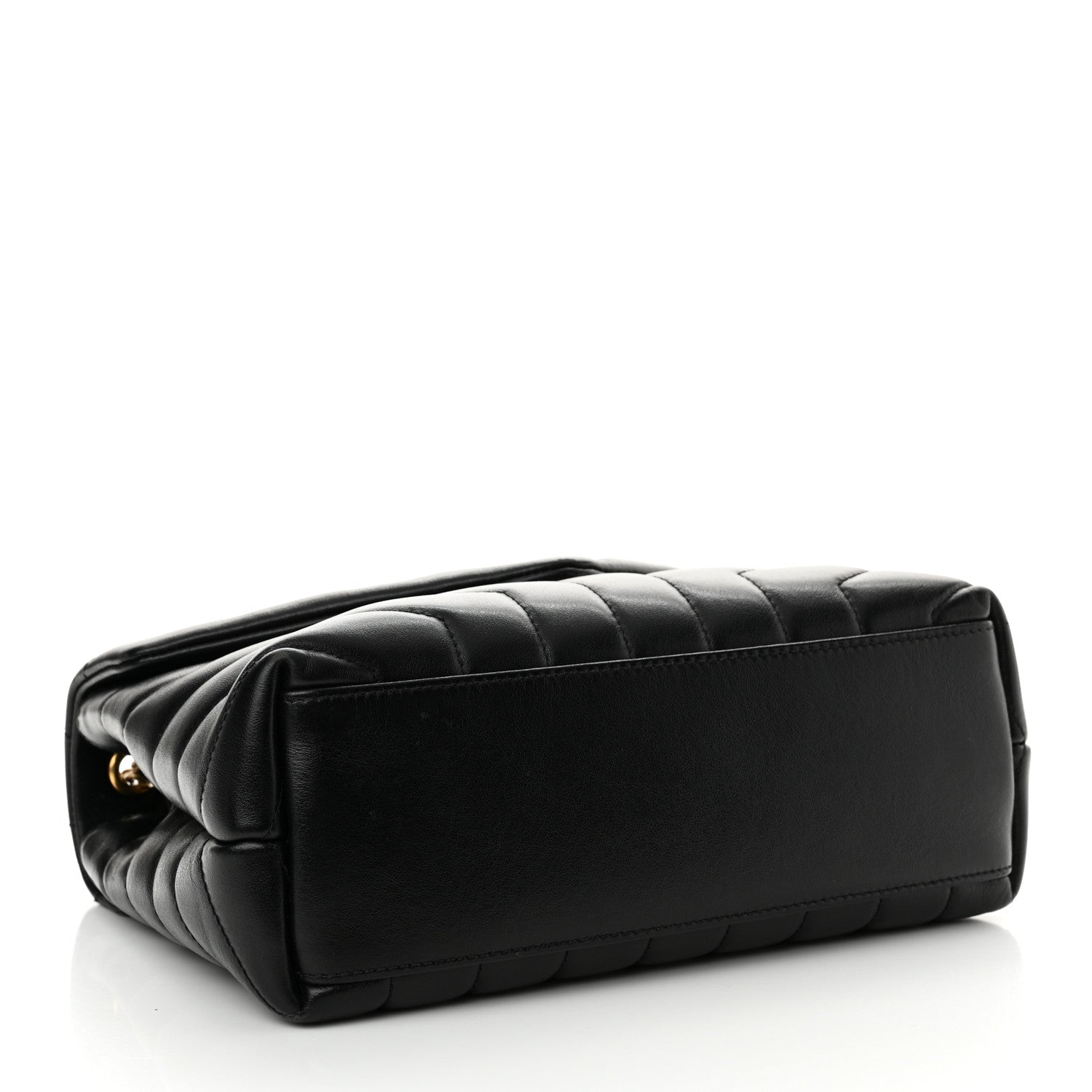 Saint Laurent Calfskin Y Quilted Monogram Small Loulou Chain Satchel Black 4 of 13