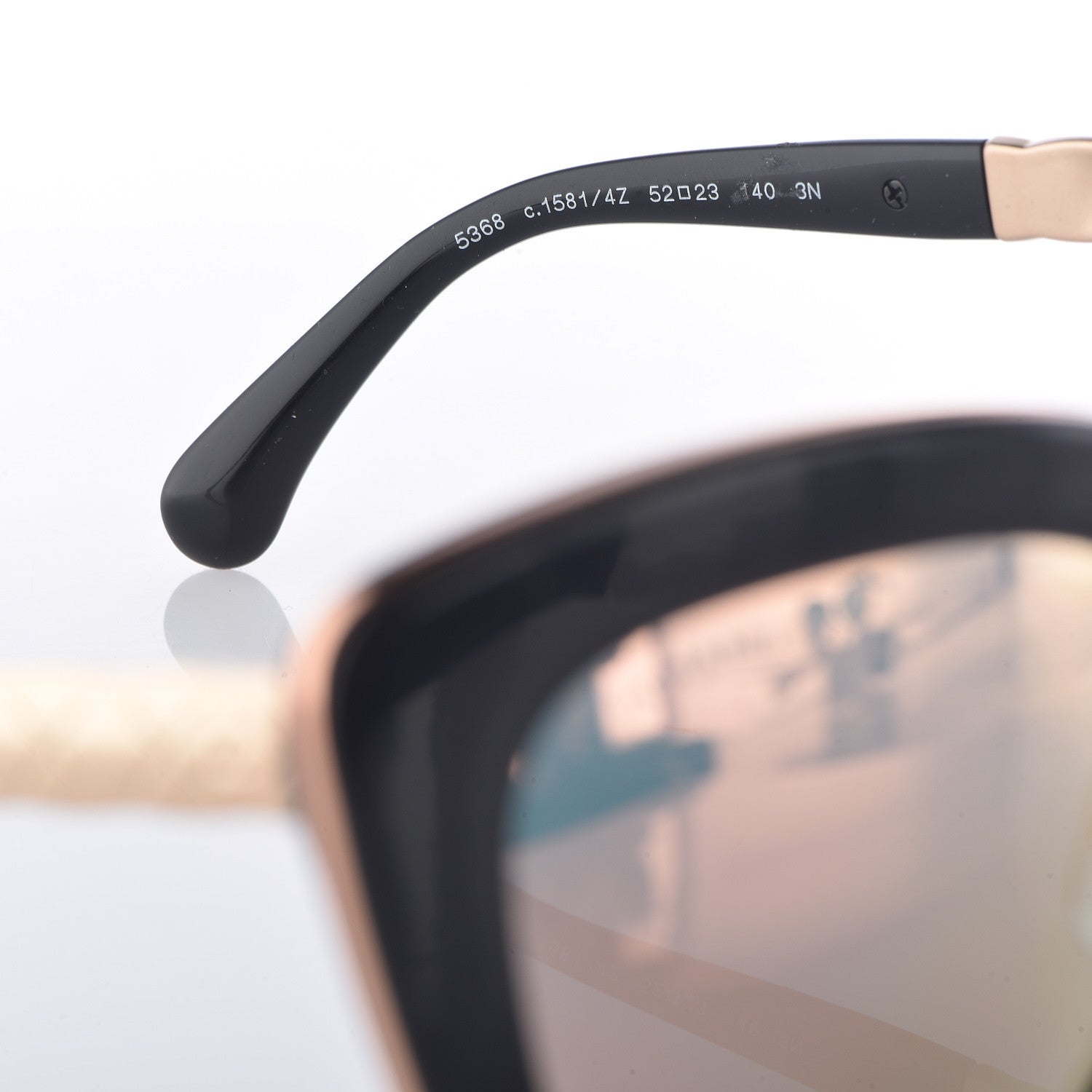 Chanel Cat Eye Quilted Sunglasses 5368 Black Pink 5 of 9