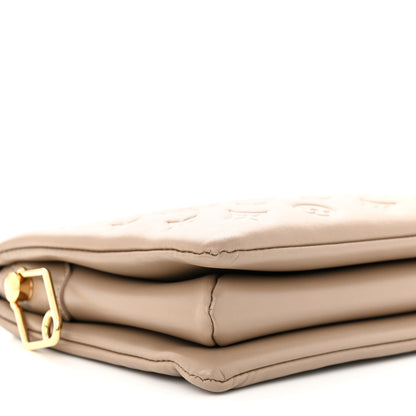 Louis Vuitton Lambskin Embossed Monogram Coussin PM Taupe 10 of 13