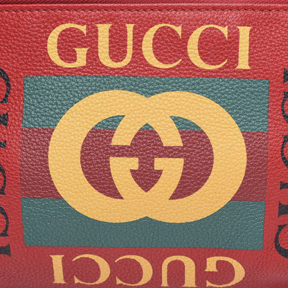 Gucci Grained Calfskin Logo Belt Bag Hibiscus Red 8 of 10