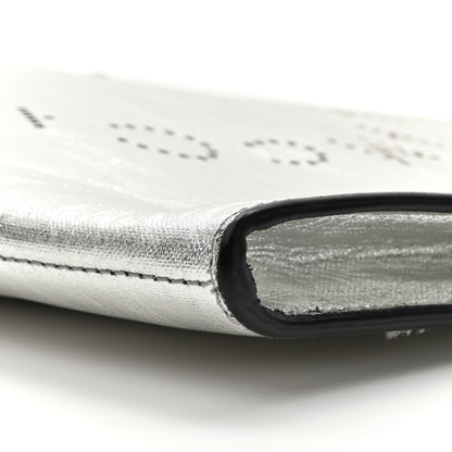 Stella McCartney Metallic Alter Nappa Perforated Pouch Silver 8 of 16