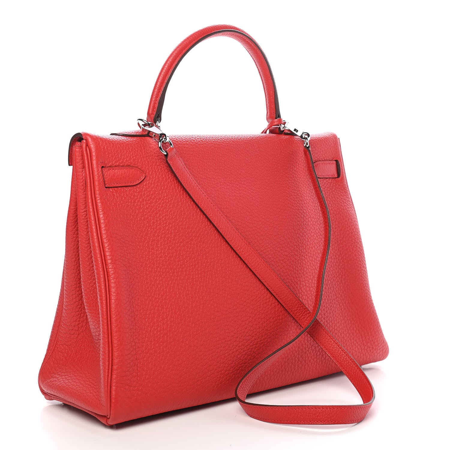 Hermes Togo Kelly Retourne 35 Rouge Casaque 2 of 9