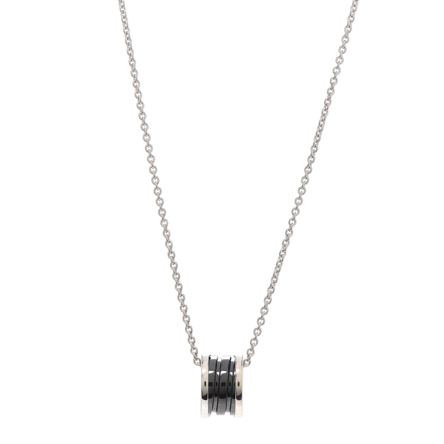 Bulgari Sterling Silver Ceramic Save The Children Pendant Necklace 1 of 6