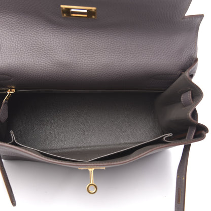 Hermes Togo Kelly Retourne 28 Etain 5 of 9