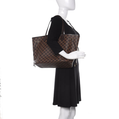 Louis Vuitton Damier Ebene Neo Neverfull MM Rose Ballerine 2 of 10