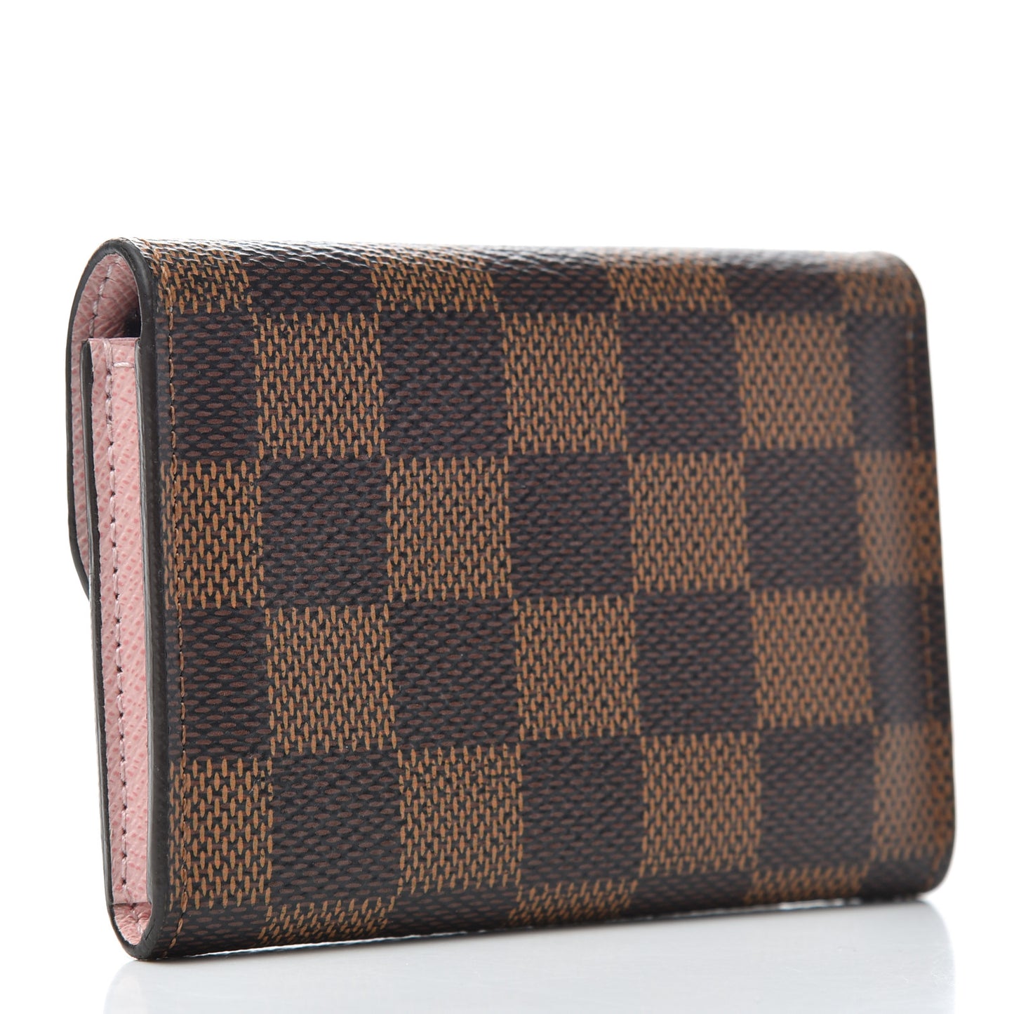 Damier Ebene Rosalie Coin Purse Rose Ballerine