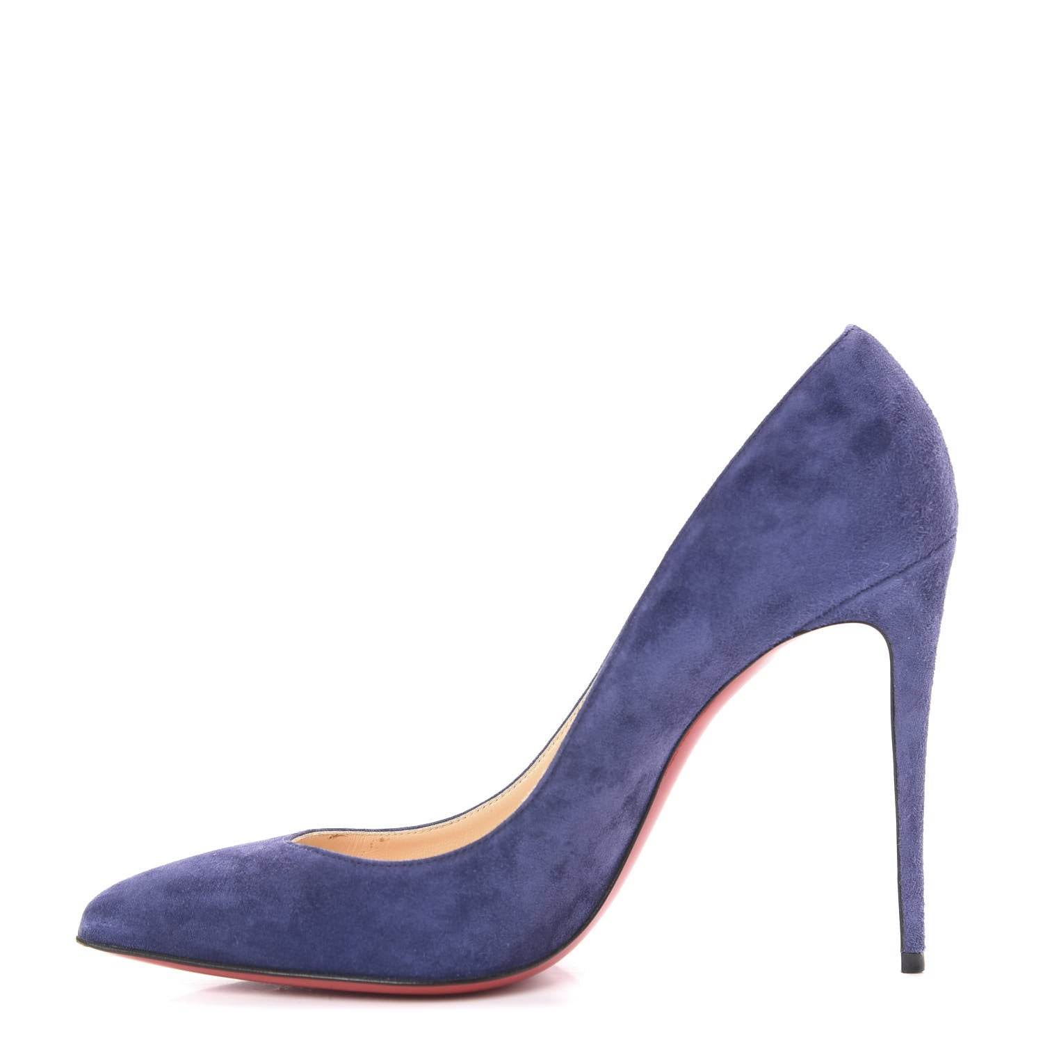 Christian Louboutin Veau Velours Pigalle Follies 100 Pumps 40 China Blue 1 of 10
