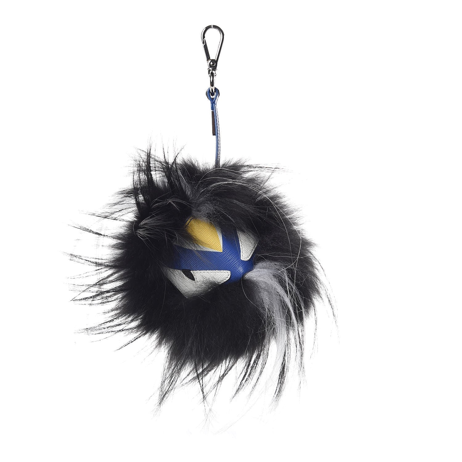 Fendi Fox Fur Vitello Monster Bag Bug Charm Ocean Multicolor 1 of 6