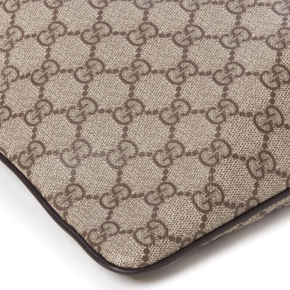 Gucci GG Plus Monogram Medium Flat Messenger Bag Dark Brown 6 of 8