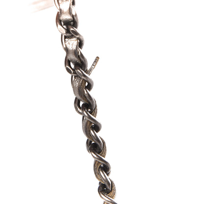 Chanel Metallic Calfskin Quilted Boy Wallet On Chain WOC Silver 13 of 13