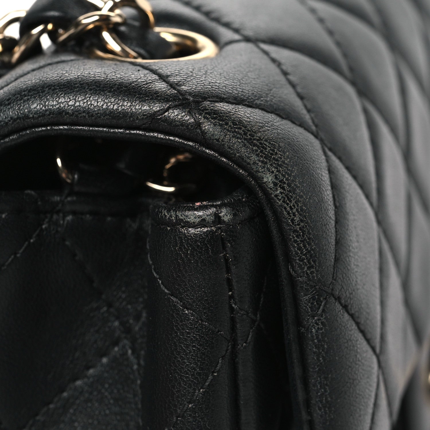 Chanel Lambskin Quilted Mini Rectangular Flap Black 12 of 13