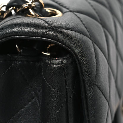 Chanel Lambskin Quilted Mini Rectangular Flap Black 12 of 13