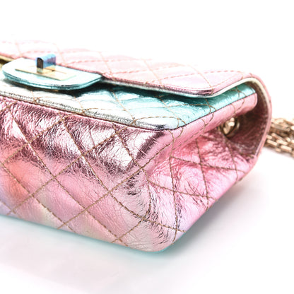 Chanel Metallic Goatskin Quilted Mini 2.55 Reissue Flap Multicolor 9 of 9