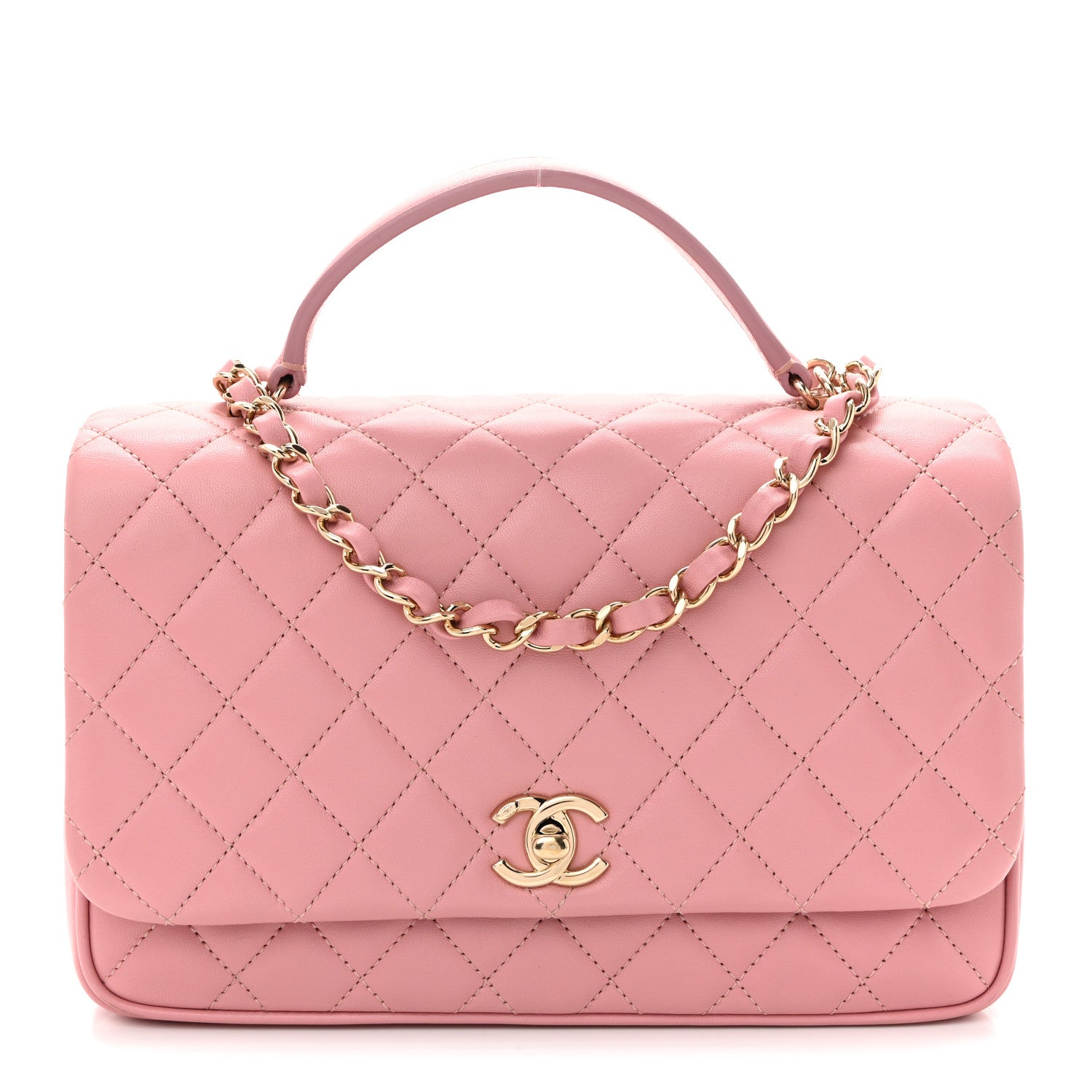 Chanel Lambskin Quilted Small Citizen Chic Flap Pink 1 of 15