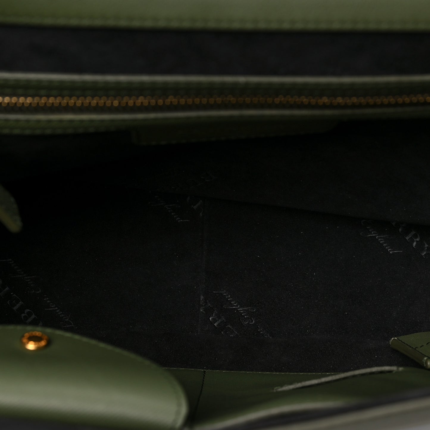 Trench Calfskin Medium DK88 Top Handle Bag Moss Green
