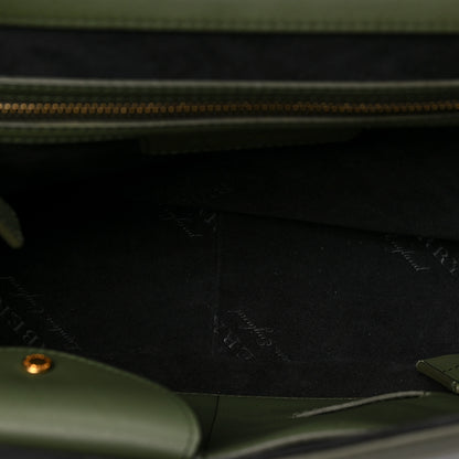 Burberry Trench Calfskin Medium DK88 Top Handle Bag Moss Green 5 of 7