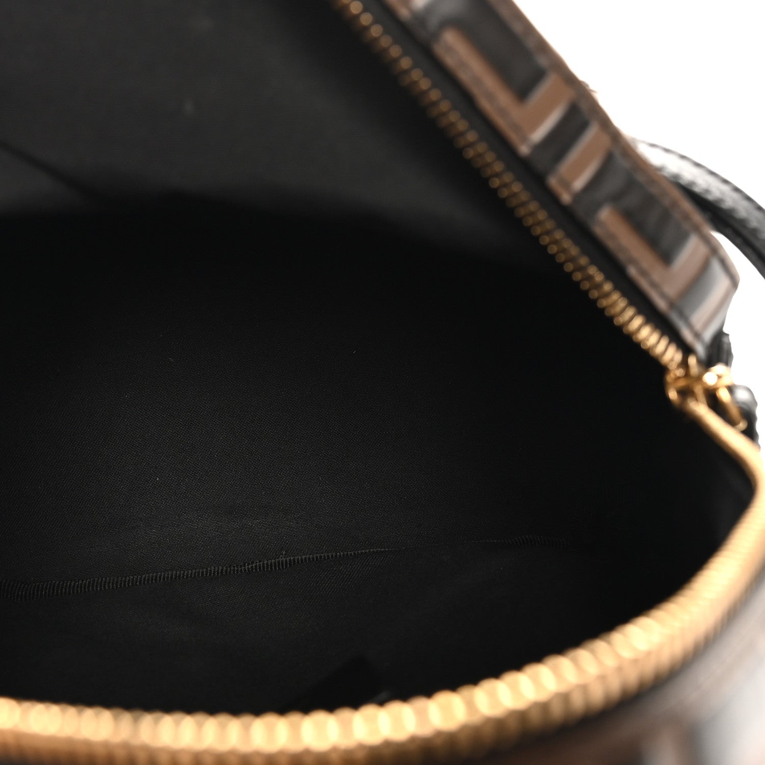 Fendi Vitello Bi-Color FF 1974 Embossed Mini Backpack Maya Black 5 of 11