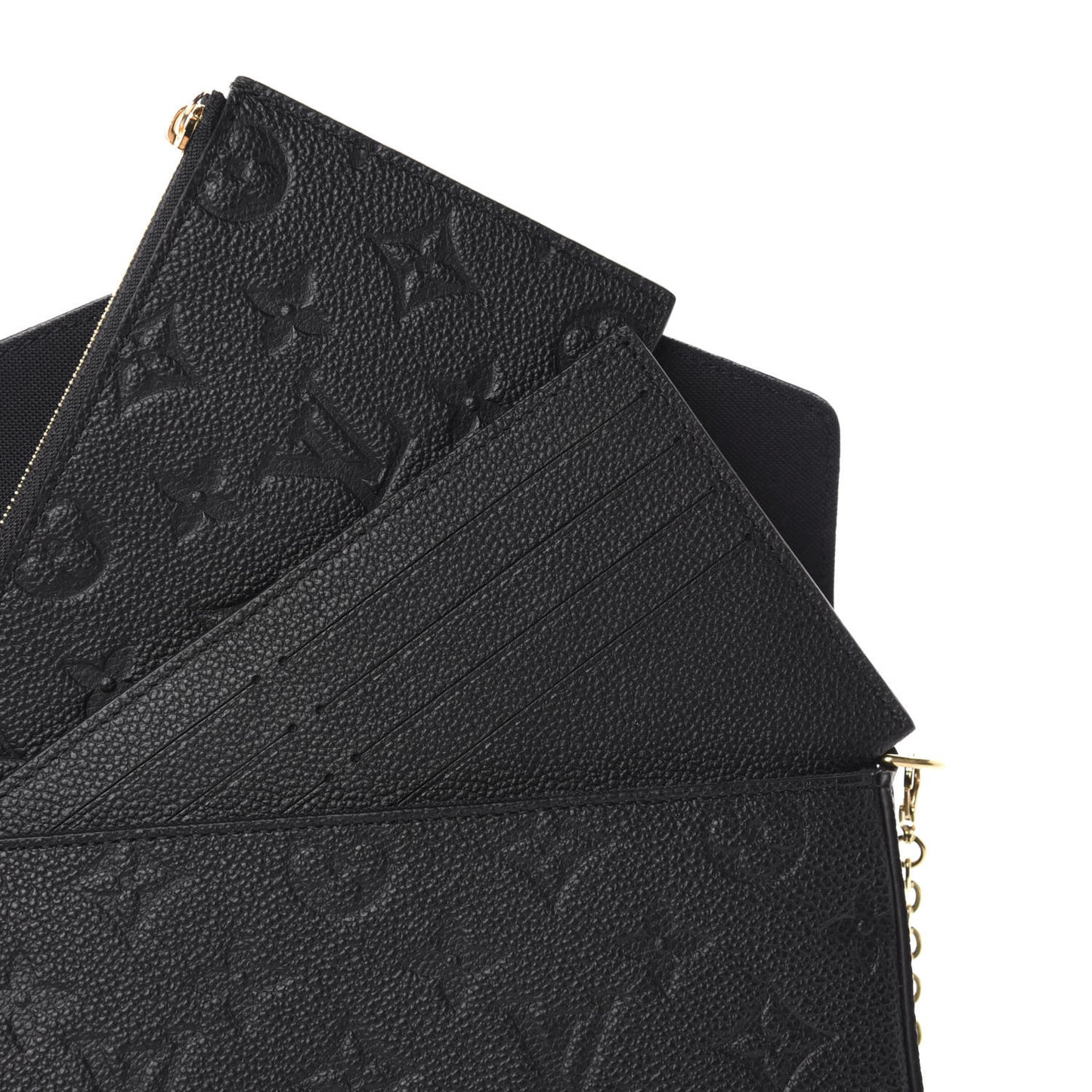 Empreinte Pochette Felicie Chain Wallet Black
