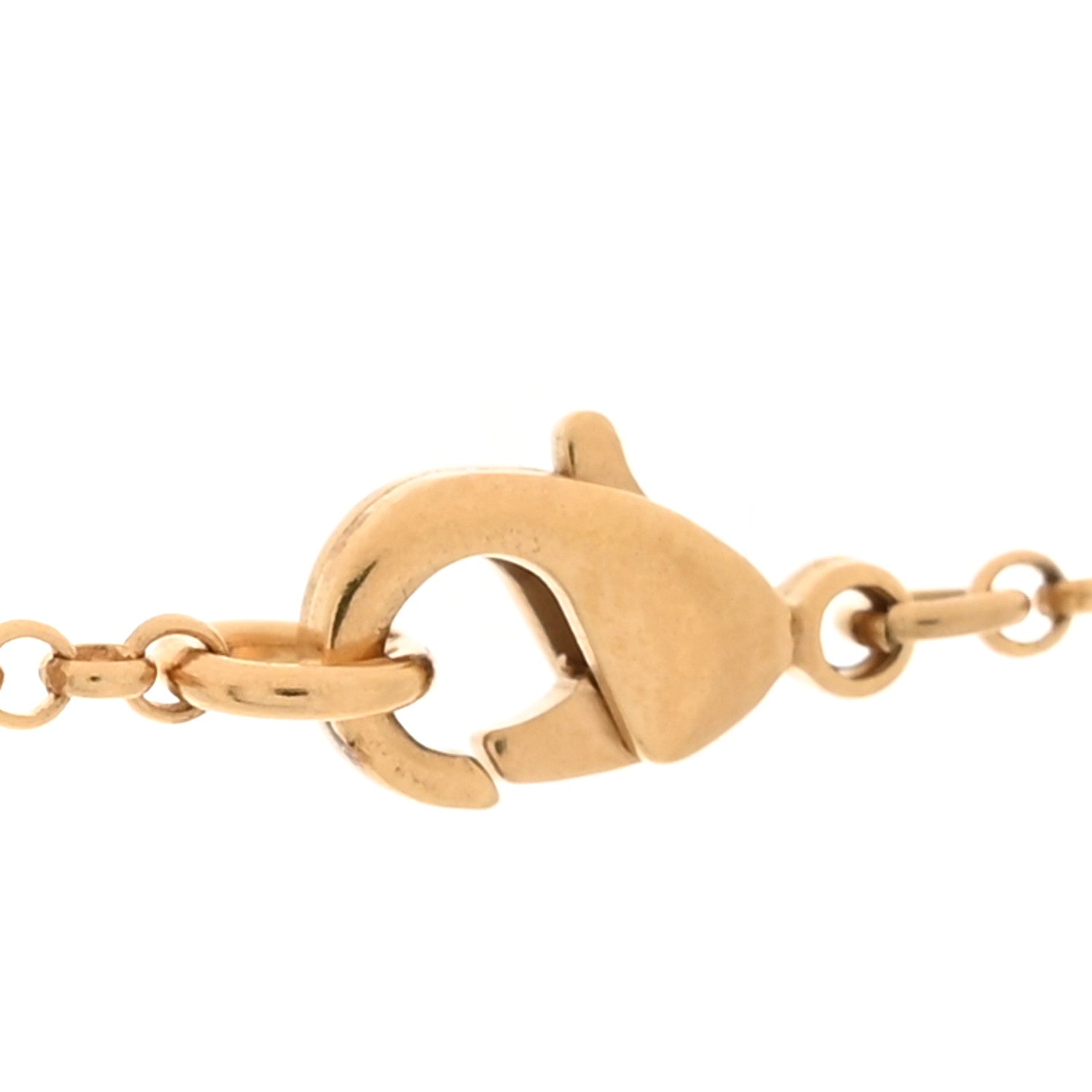 Chanel Metal Scarab CC Locket Necklace Gold 6 of 7