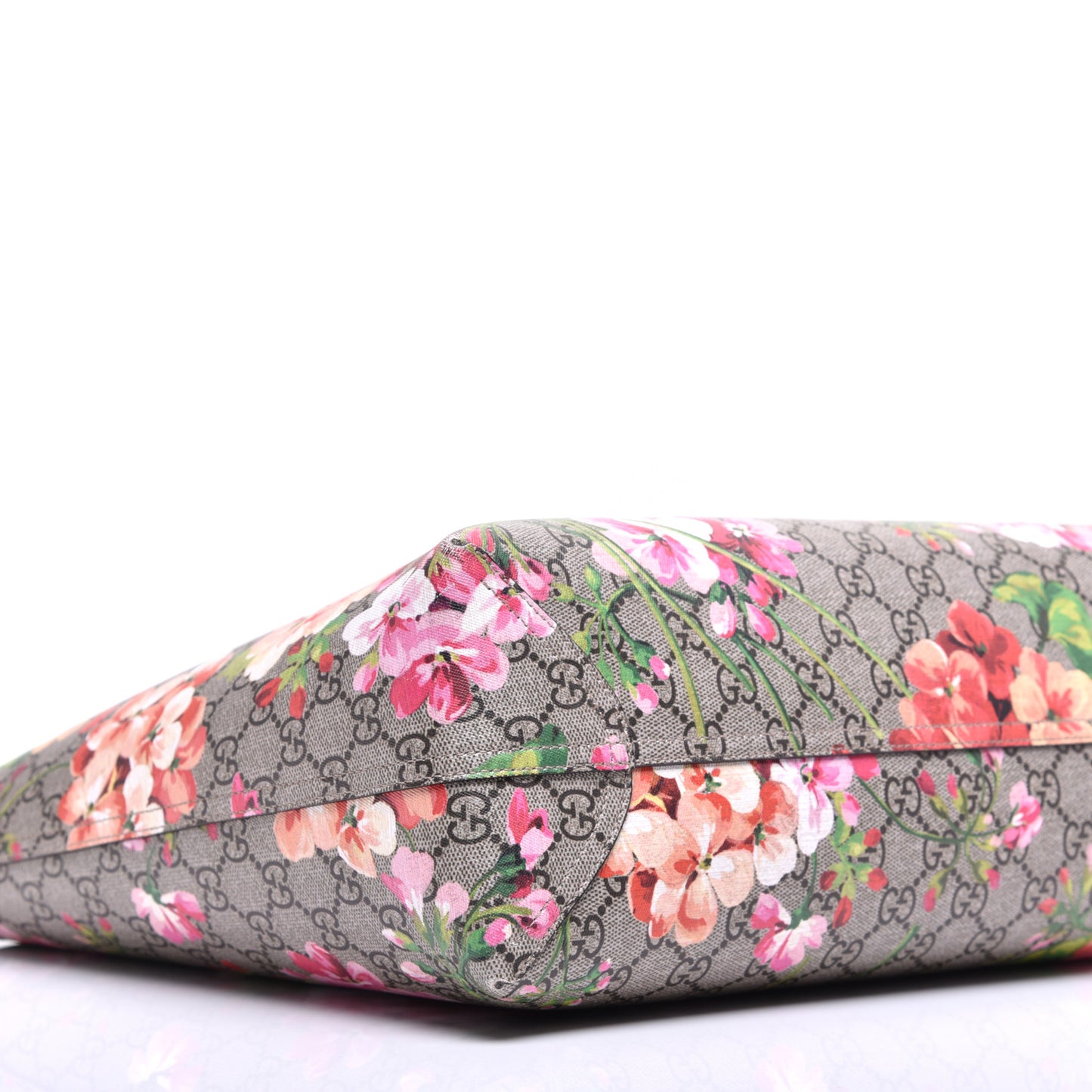 GG Supreme Monogram Blooms Medium Reversible Tote Beige Multicolor Dry Rose