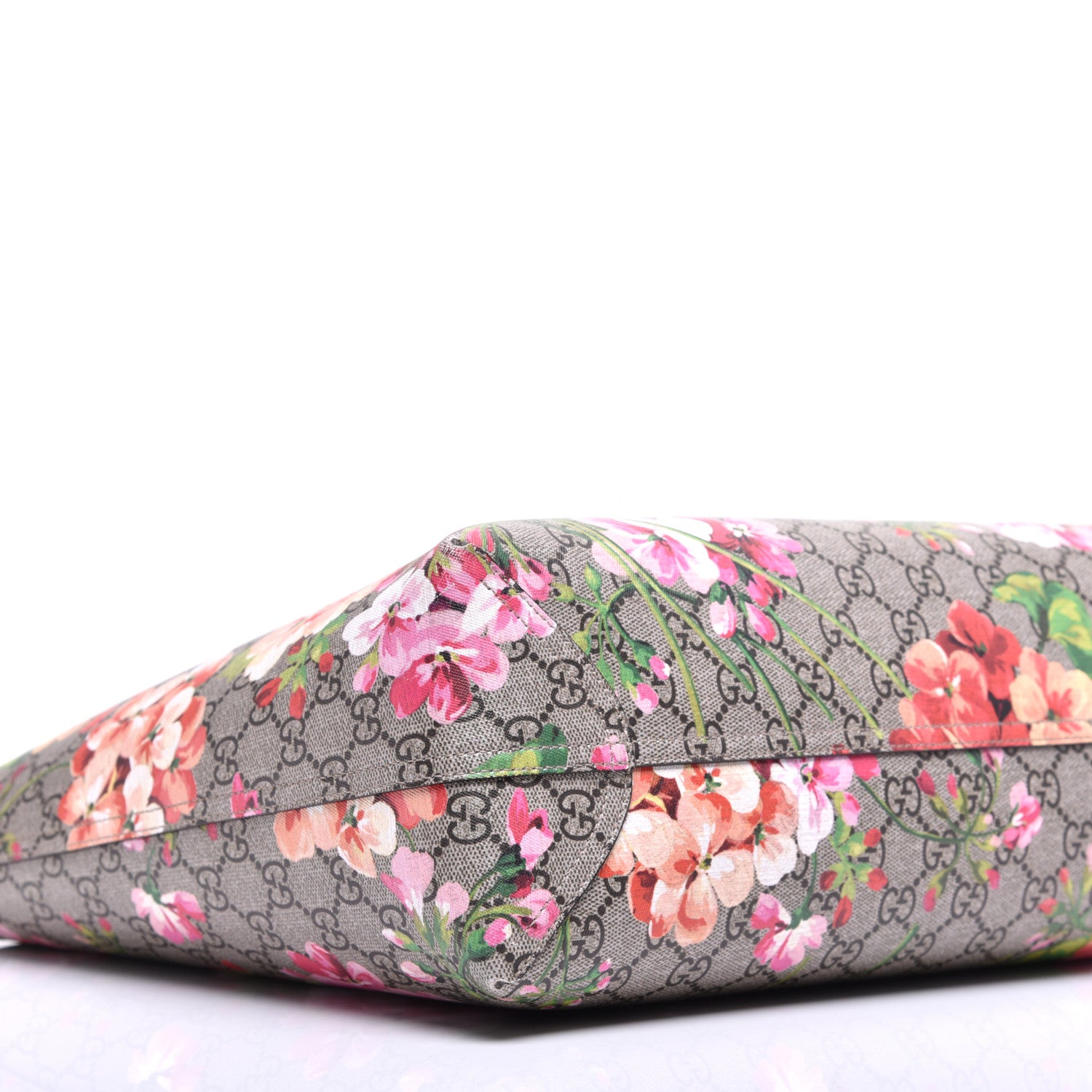 Gucci GG Supreme Monogram Blooms Medium Reversible Tote Beige Multicolor Dry Rose 12 of 17