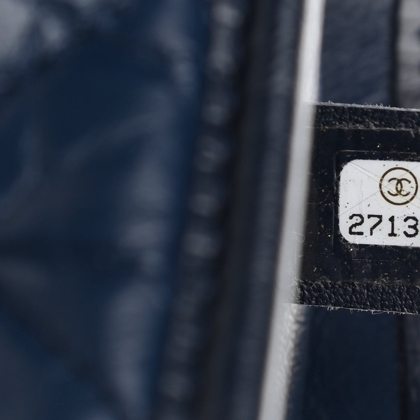 Aged Calfskin Quilted Small Gabrielle Hobo Navy