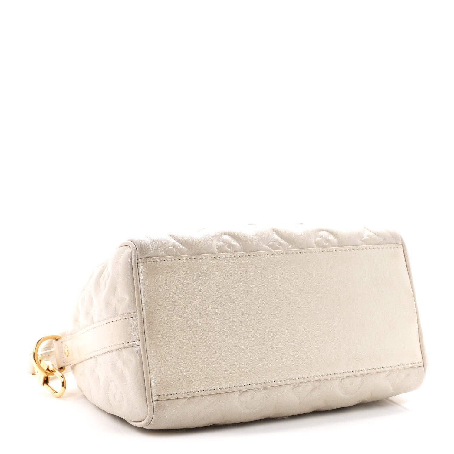 Louis Vuitton Lambskin Embossed Monogram Fall in Love Speedy 22 Bandouliere Ivory 3 of 8