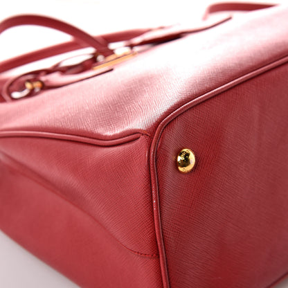 Prada Saffiano Lux Medium Tote Fuoco 12 of 14