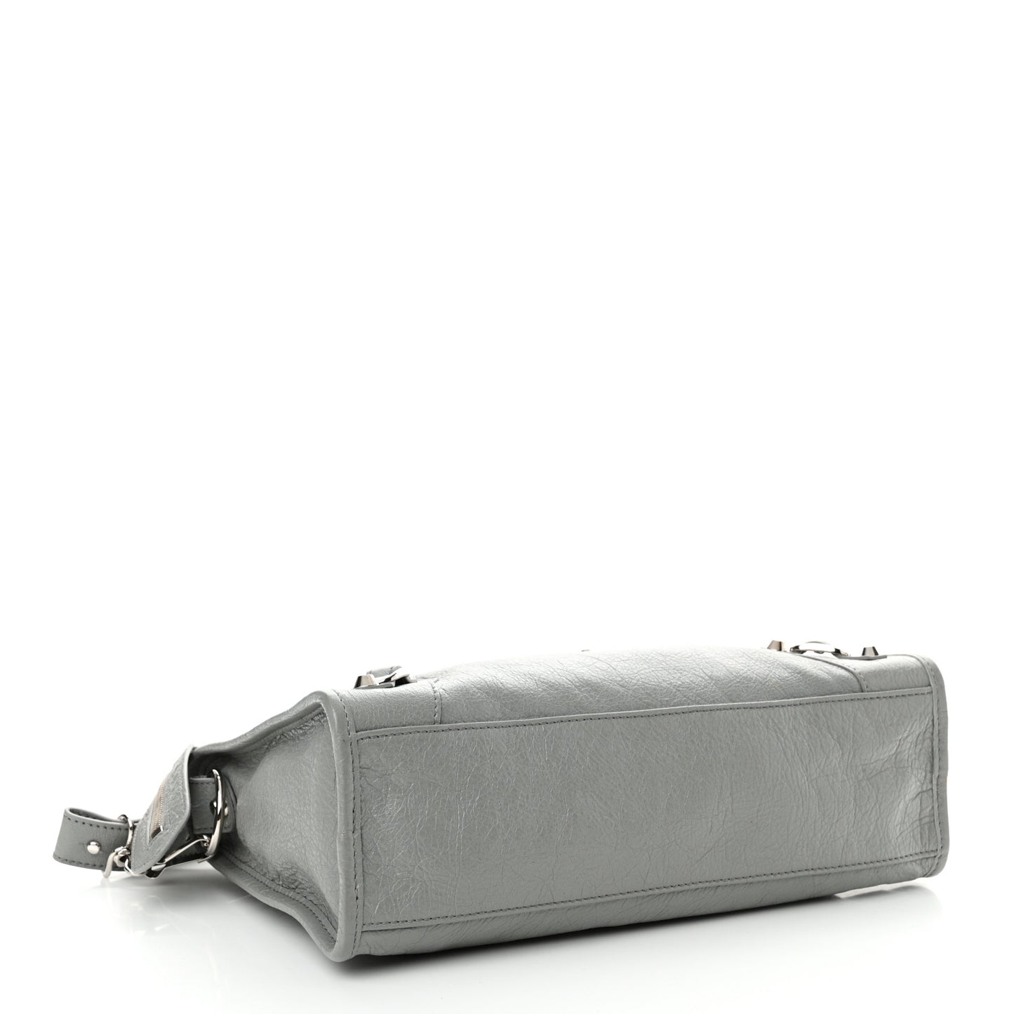 Agneau Classic Silver Hardware S City Gris Haussmannien