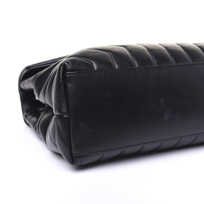 Saint Laurent Calfskin Y Quilted Monogram Medium Loulou Chain Satchel Black 6 of 21