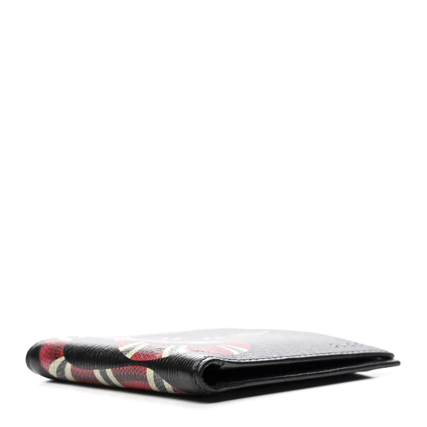 Shangai Calfskin Kingsnake Bi-Fold Wallet Black
