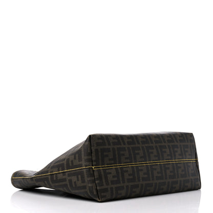 Fendi Zucca Spalmati Small Roll Tote Tobacco Giallo 3 of 15
