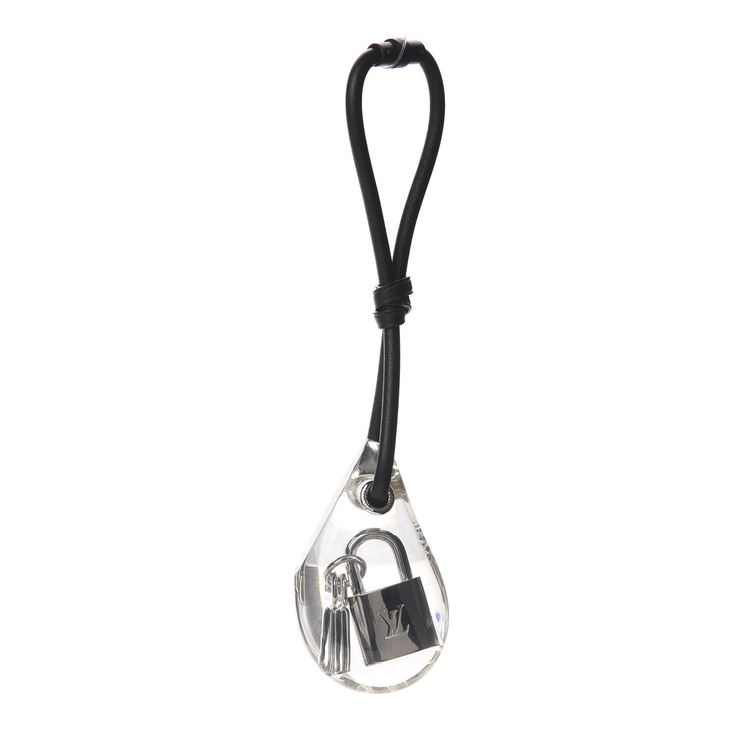 Palladium Resin Heroic Lock Bag Charm Key Holder