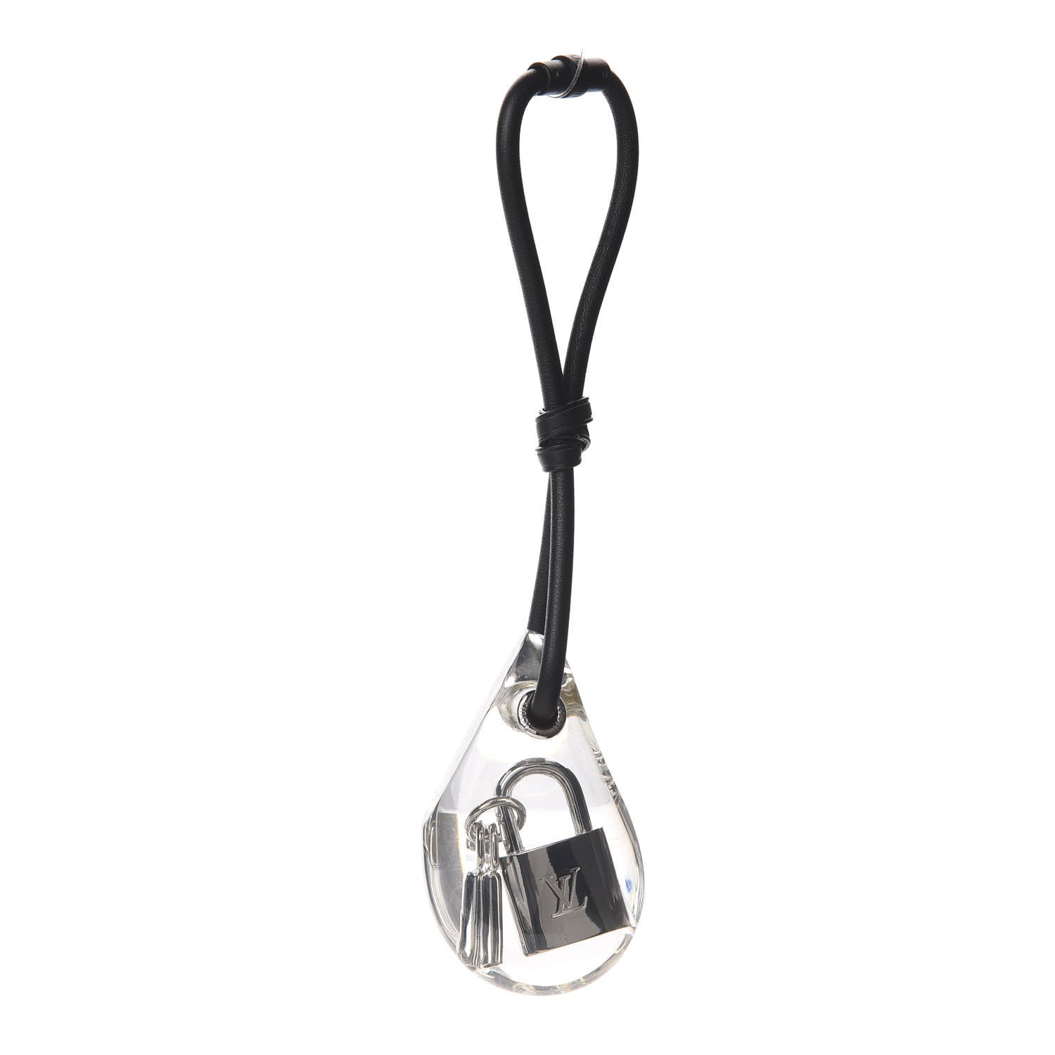 Louis Vuitton Palladium Resin Heroic Lock Bag Charm Key Holder 1 of 2