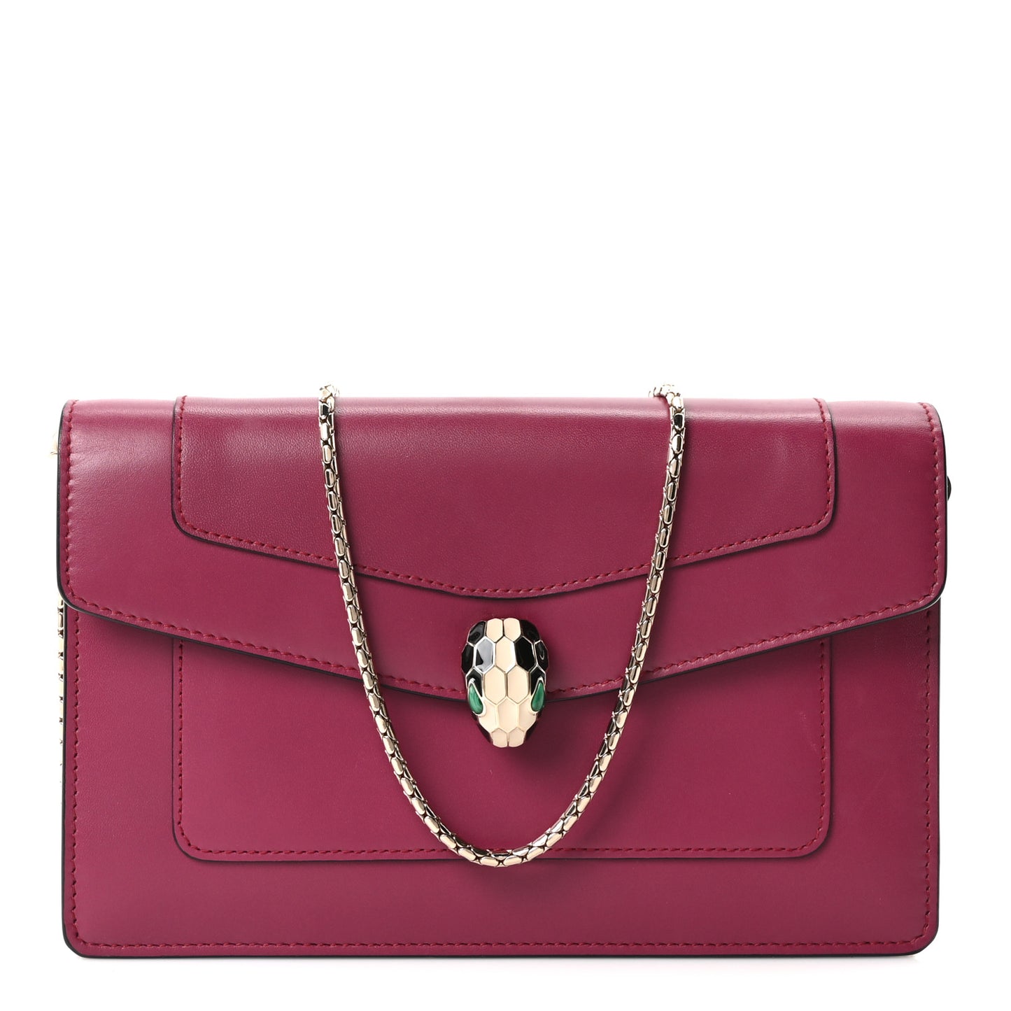 Calfskin Serpenti Forever Crossbody Bag Plum