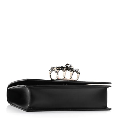 Alexander McQueen Calfskin Knuckle Shoulder Bag Black 4 of 11