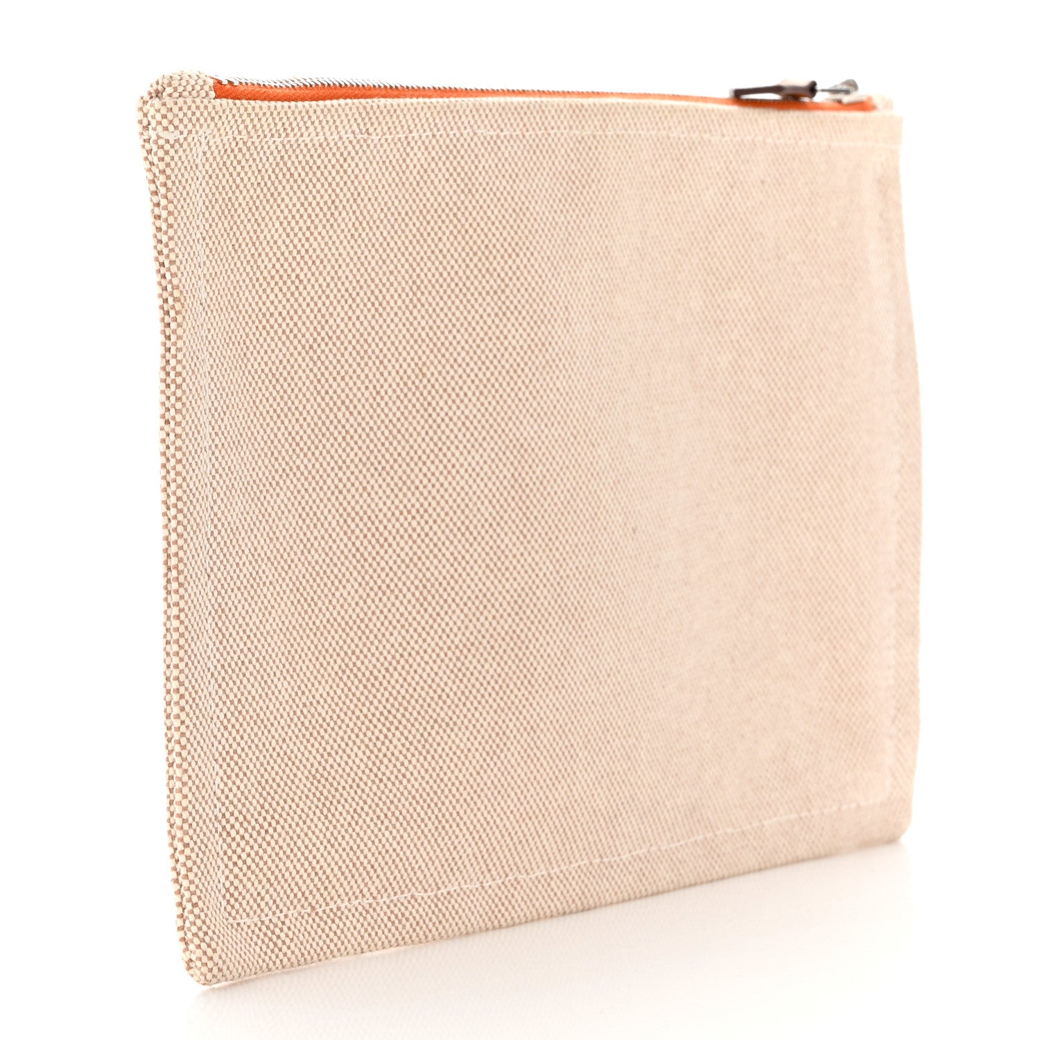 Hermes Toile Flat Yachting Pouch Orange 3 of 8