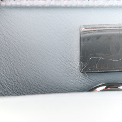Chanel Iridescent Caviar Quilted Mini Coco Handle Flap Light Blue 7 of 9