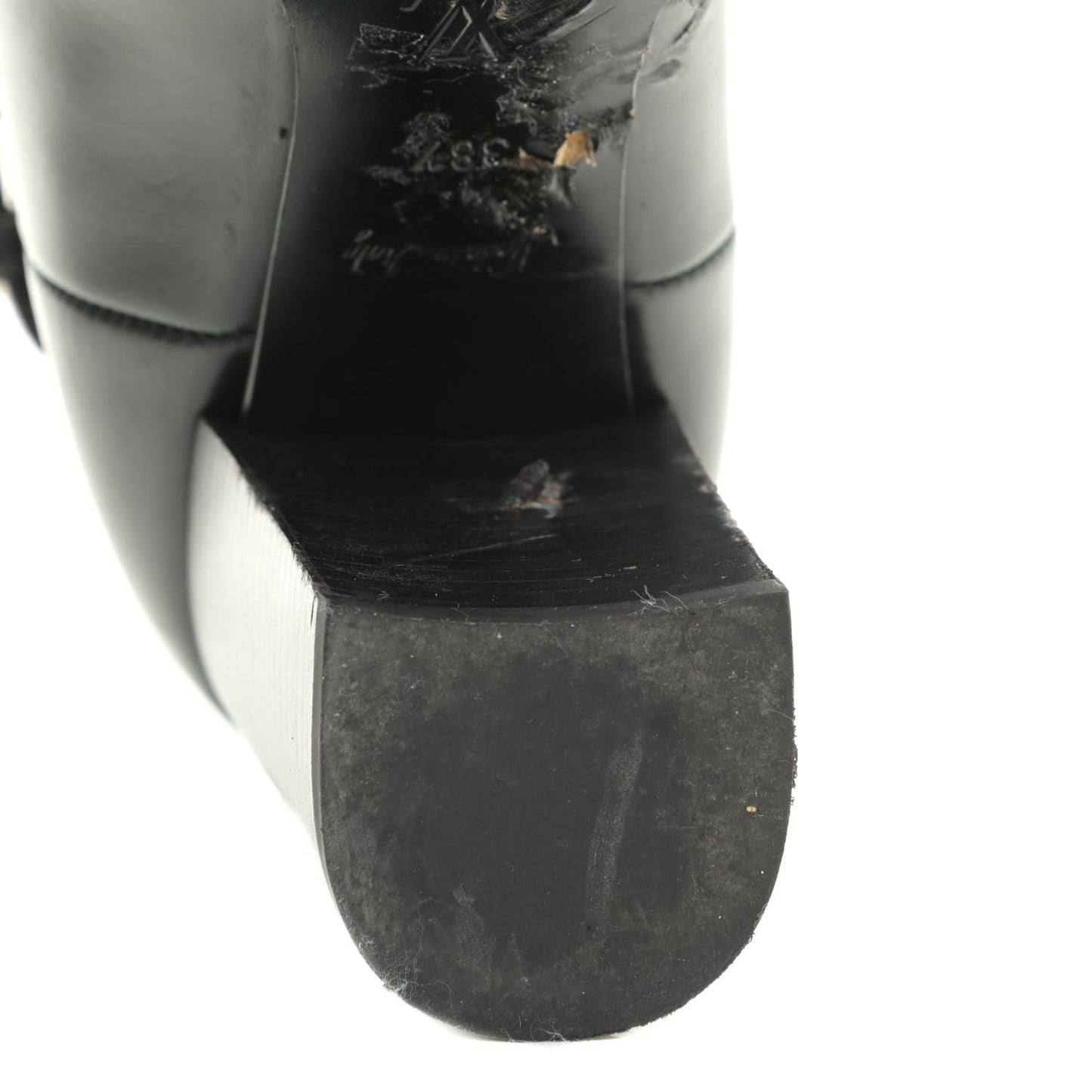 Calfskin Monogram Star Trail Chelsea Ankle Boots 38.5 Black