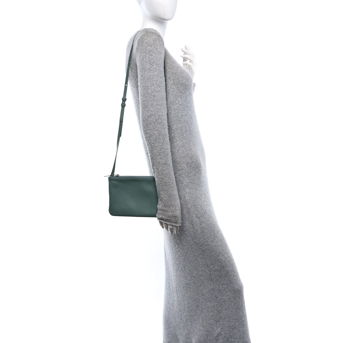 Lambskin Small Trio Crossbody Bag Celadon