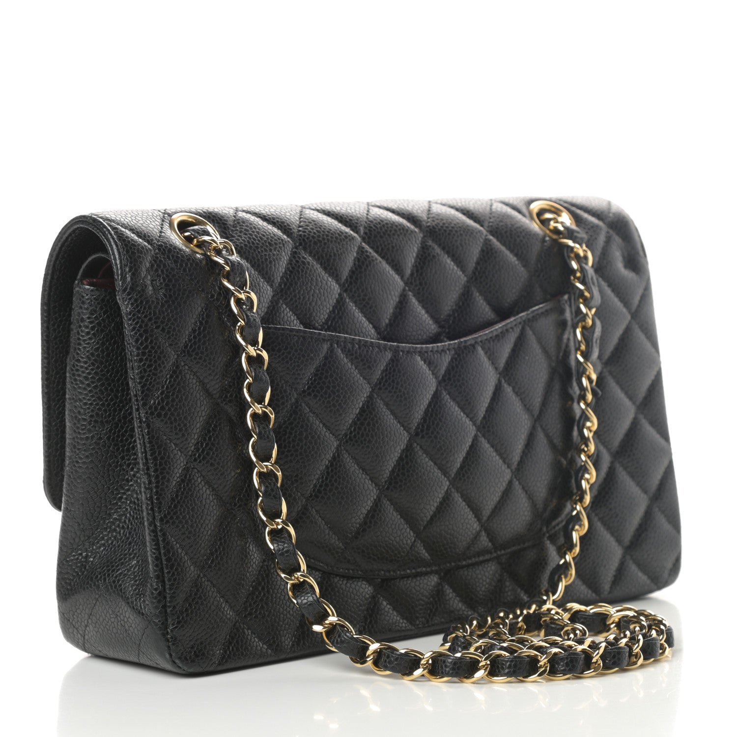 Chanel Caviar Quilted Medium Double Flap Black 3 of 15