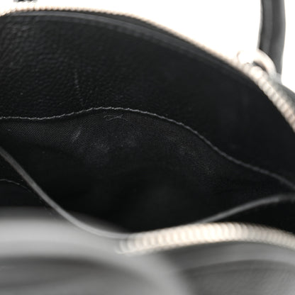 Balenciaga Grained Calfskin Graffiti Print Logo XXS Ville Top Handle Bag Black Silver 11 of 11