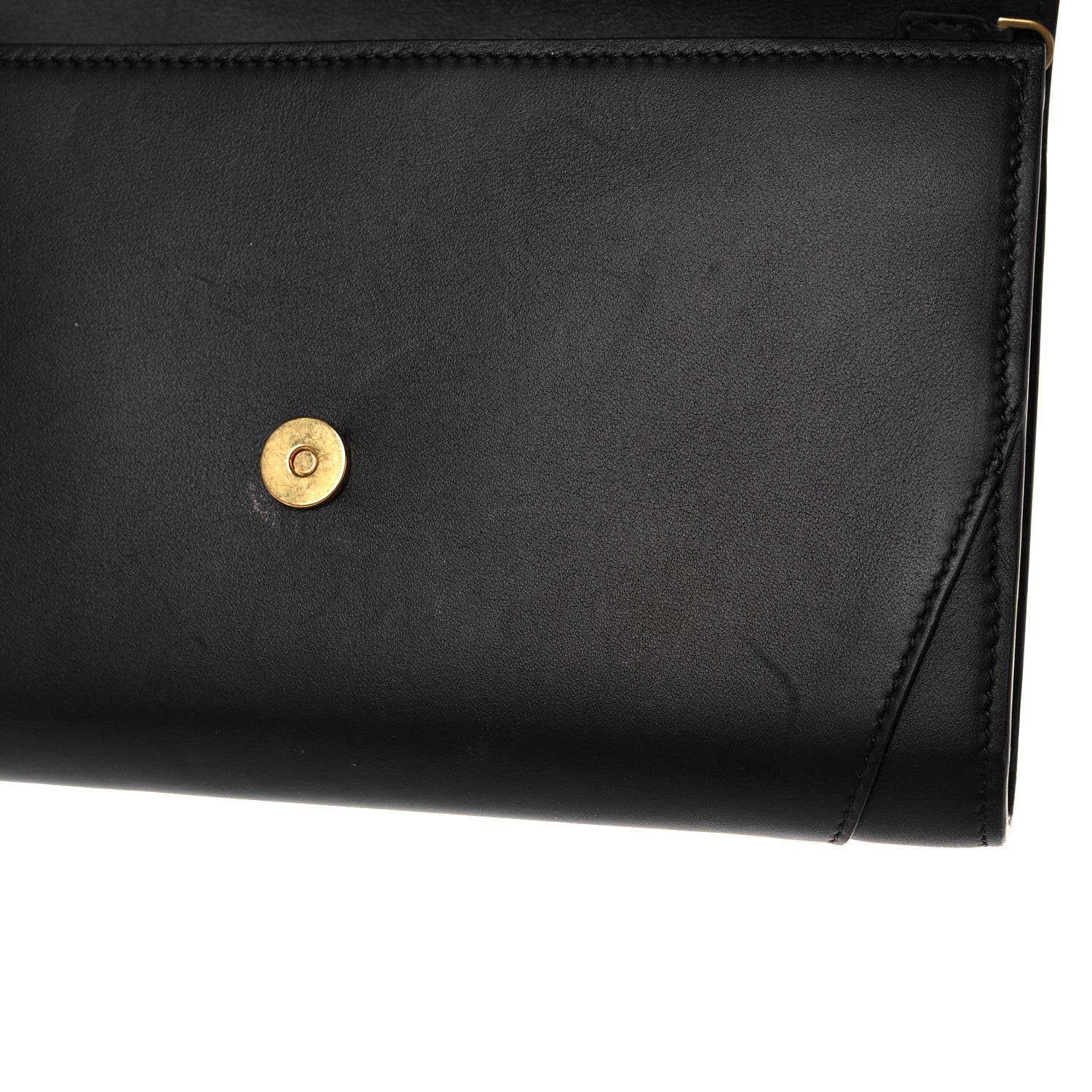Versace Vitello Crystal Virtus V Wallet Chain Crossbody Black 12 of 14