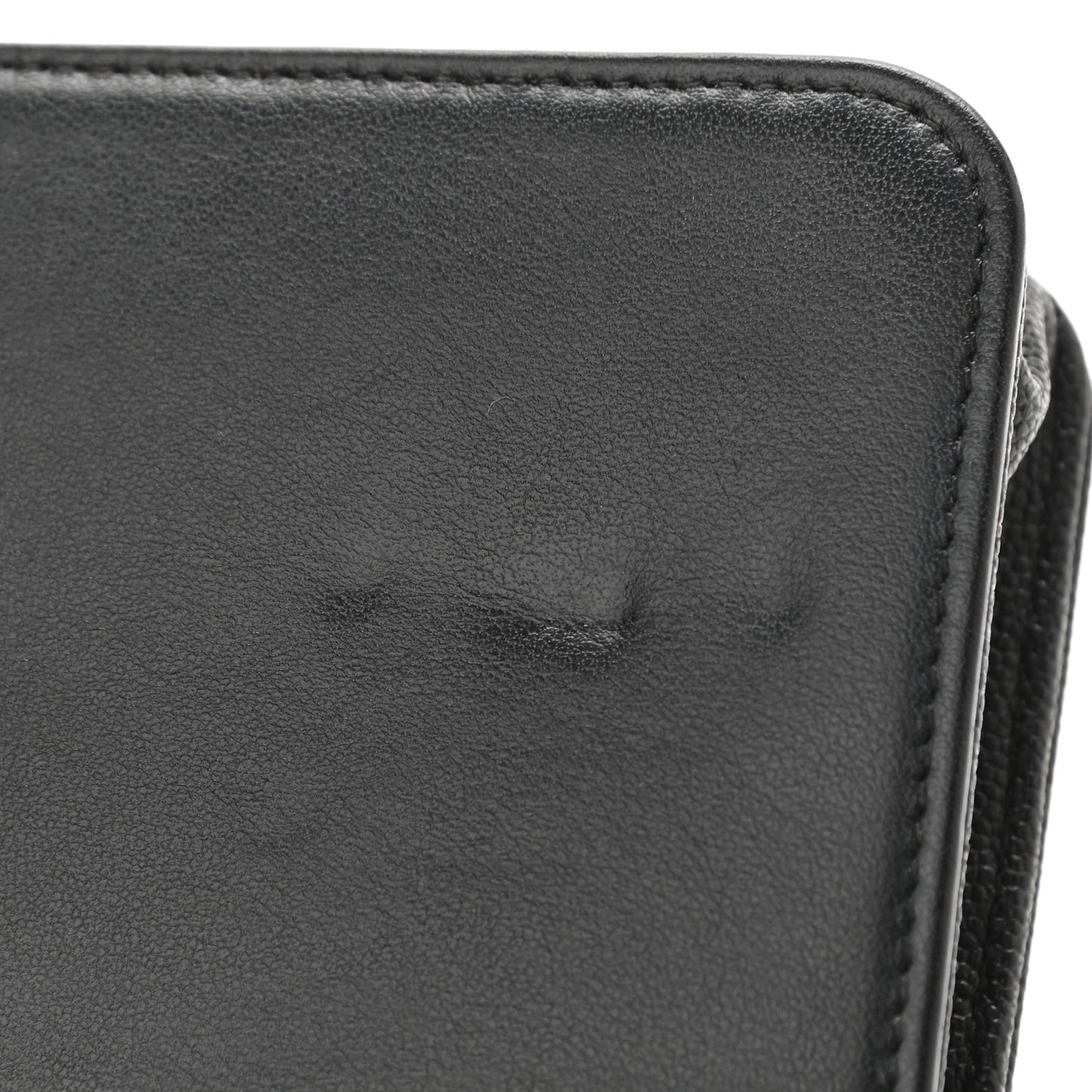 Caviar Quilted Vintage Mademoiselle Wallet On Chain WOC Black