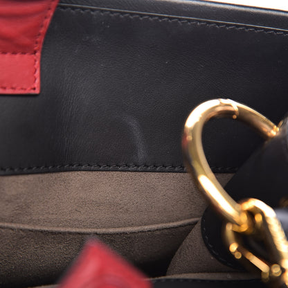 Fendi Vitello Century F is Fendi FF 1974 Embossed Small Runaway Satchel Black Maya 7 of 16