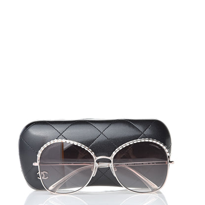 Chanel Pearl Sunglasses 4246-H Pink Gold 9 of 9