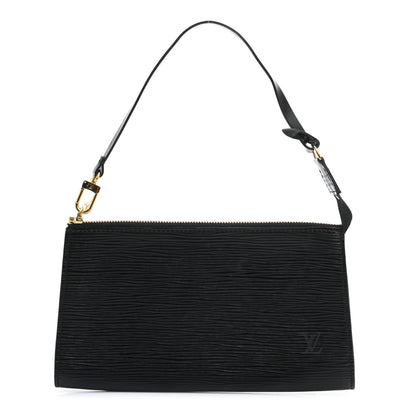 Louis Vuitton Epi Pochette Accessories 24 Black 1 of 8